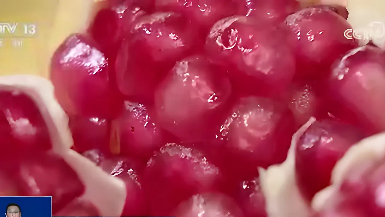 Soft-seed pomegranate grading — CCTV-13, 7 September 2025